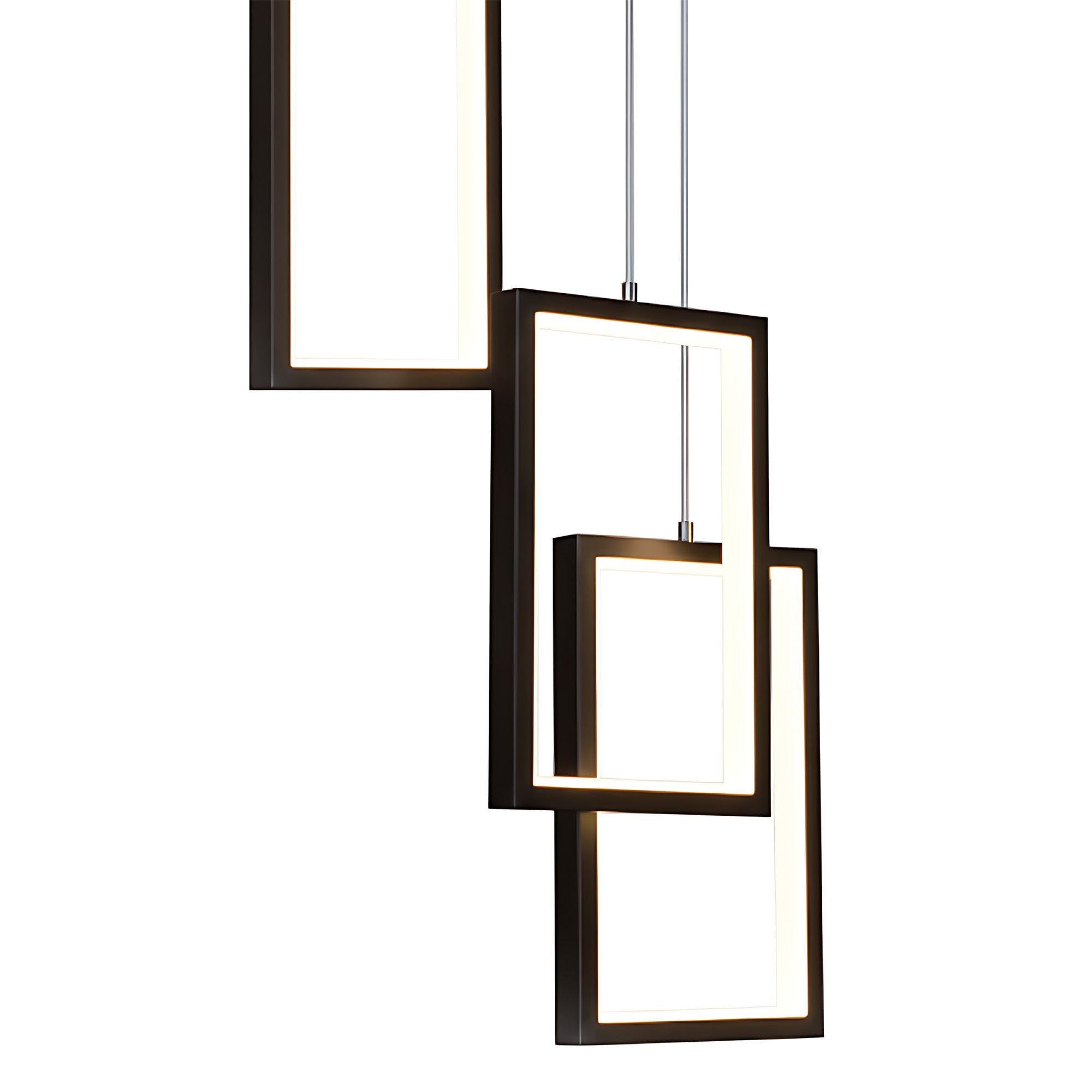 Lampa Sufitowa Wisząca Led Lhj089-7cp Czarna  3