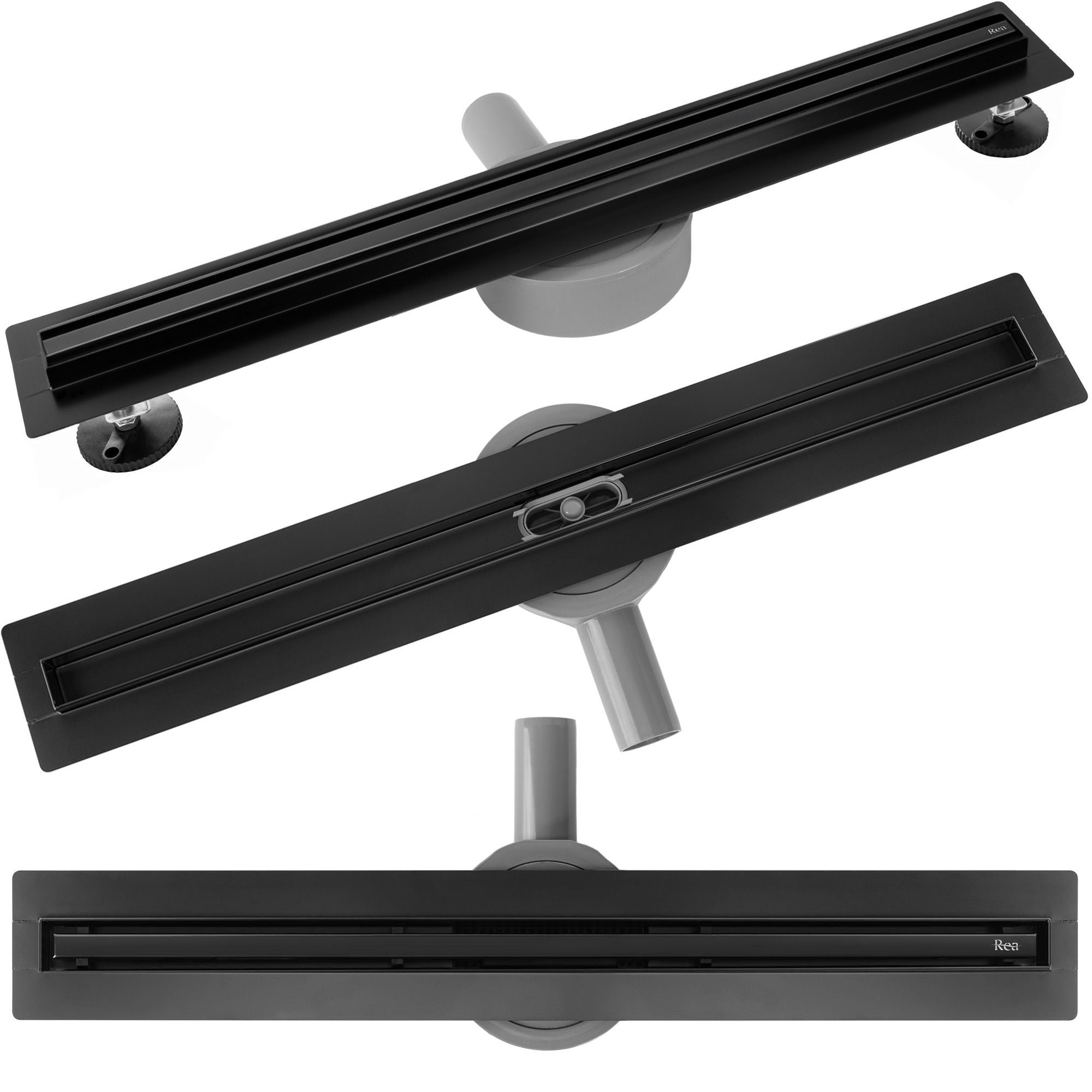Odpływ Liniowy REA Neox Slim pro Czarny 50  1