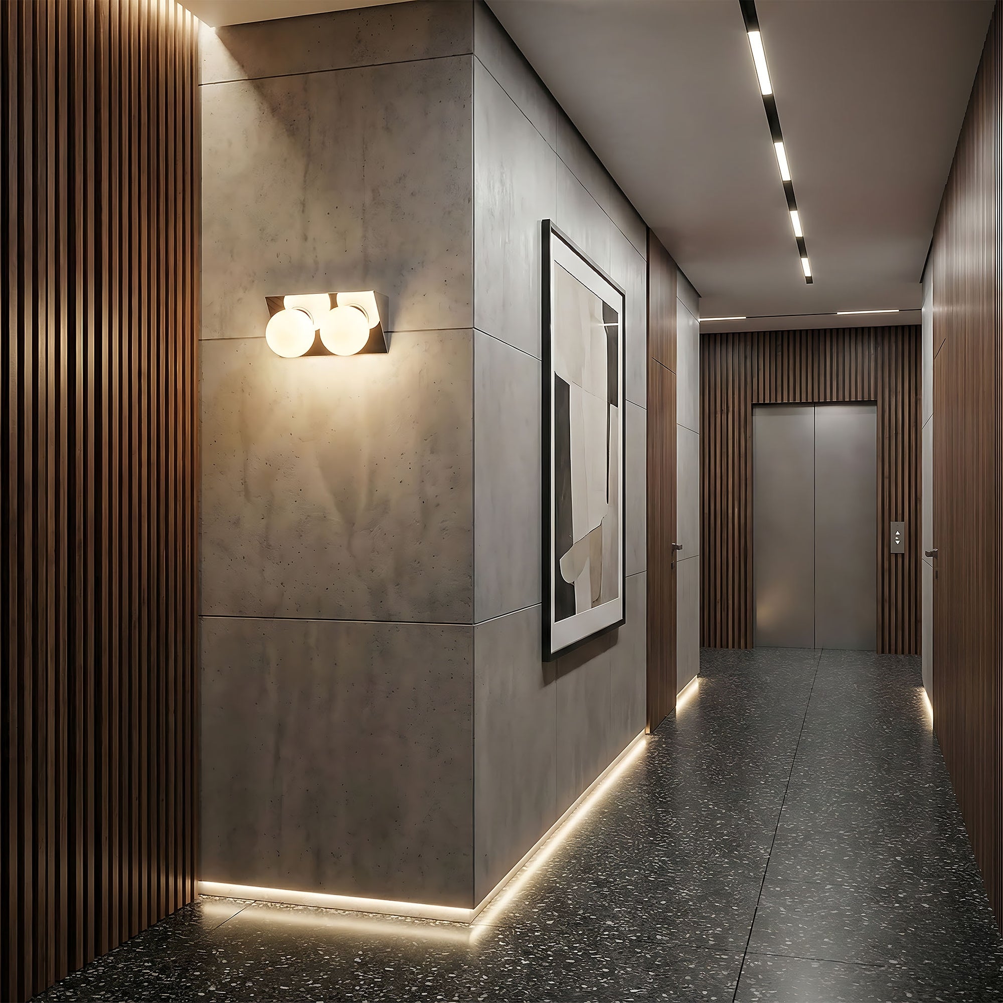 LAMPA ŚCIENNA KINKIET APP1228-2W Chrom  5