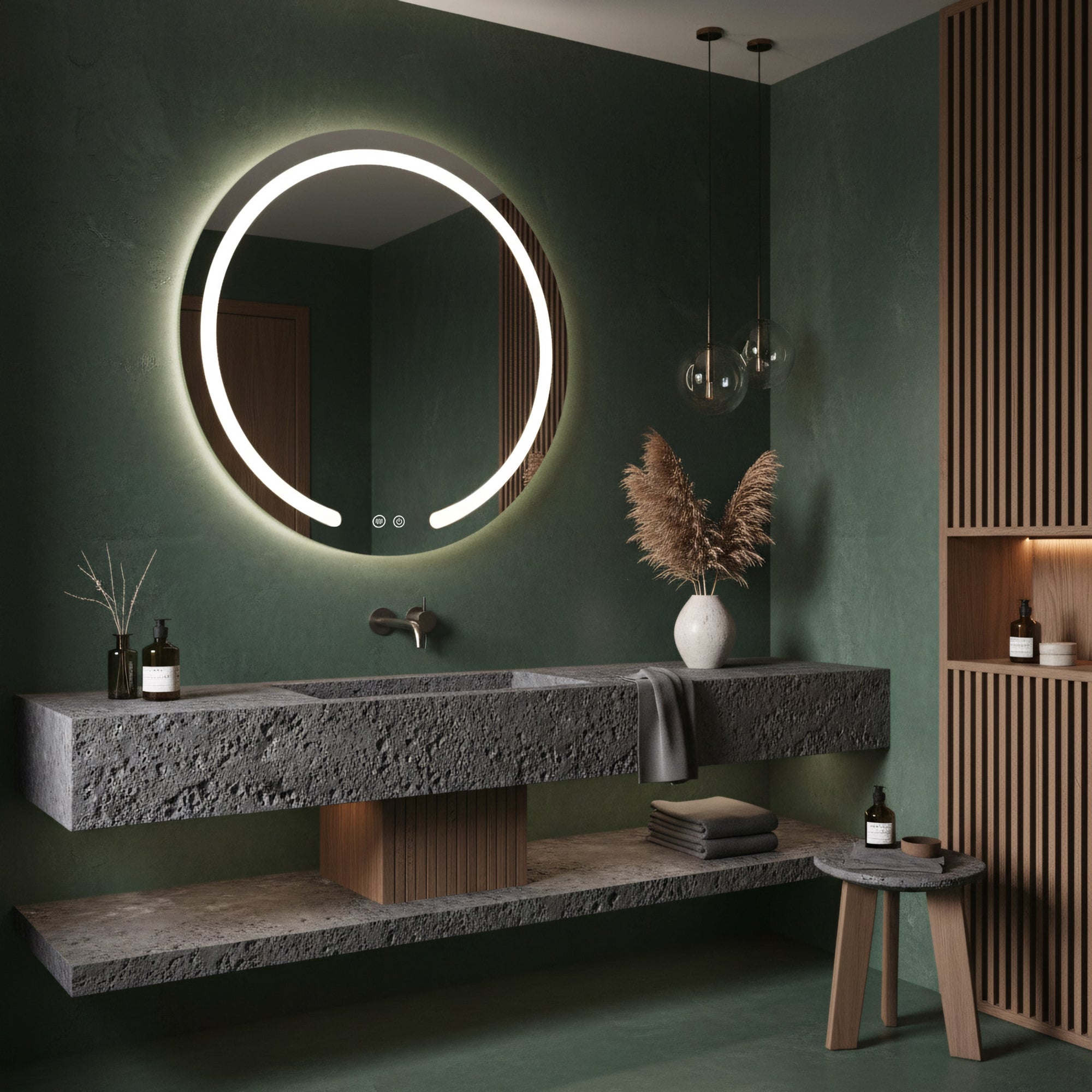 Lustro ścienne LED 90cm Modern  2