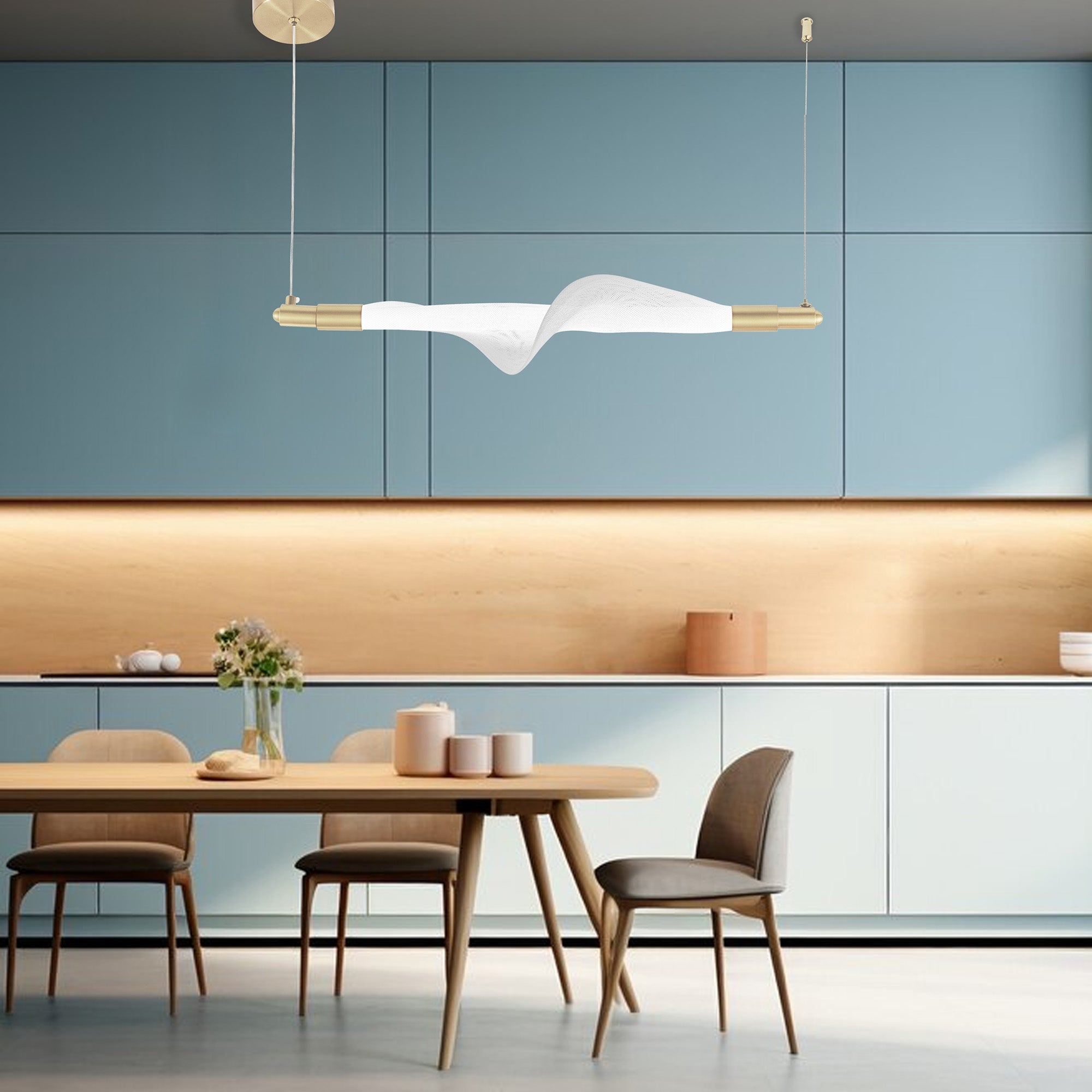 Lampa Wisząca Led G011-cp Biały/złoty  5