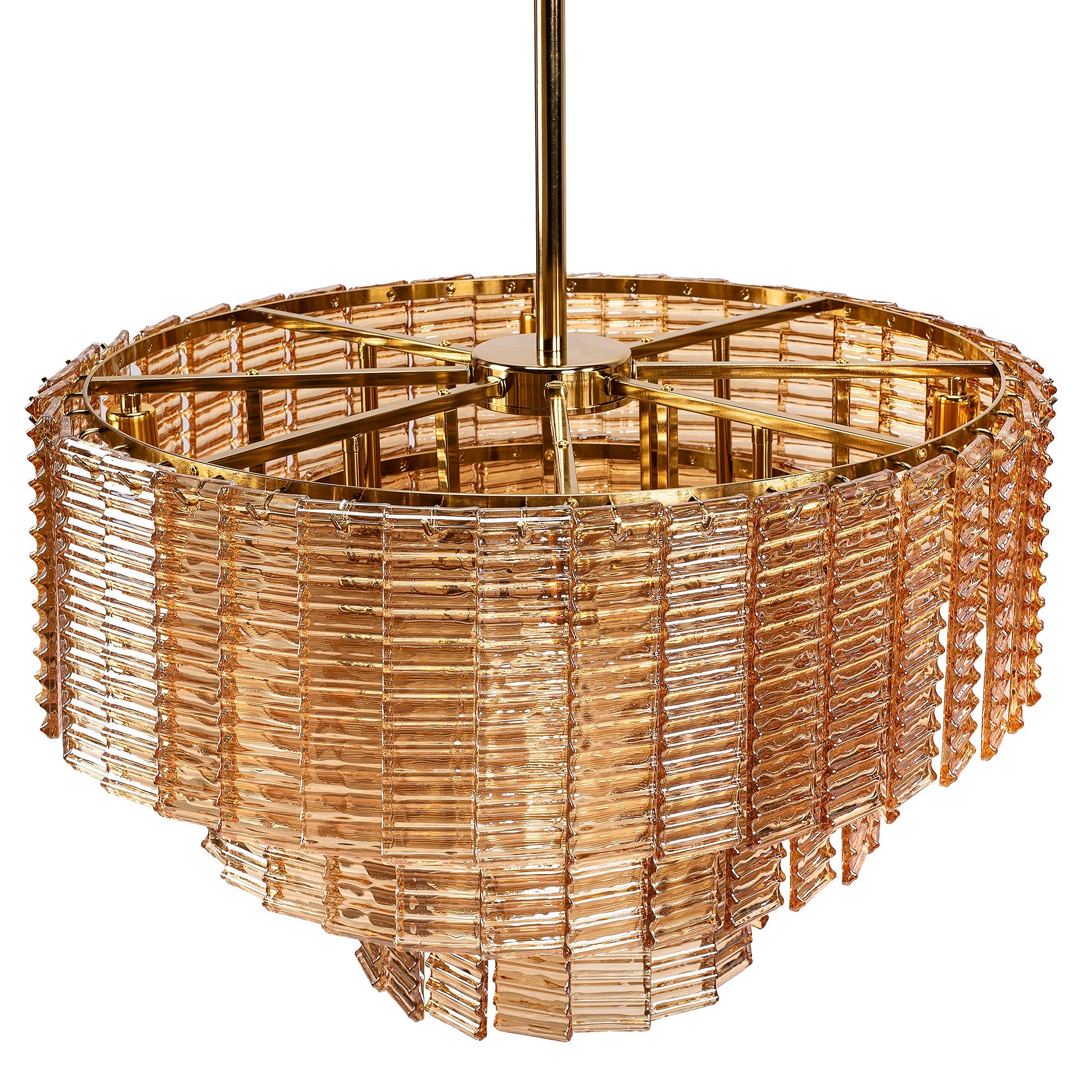 Lampa Sufitowa Wisząca APP1677-8CP Brązowa  6