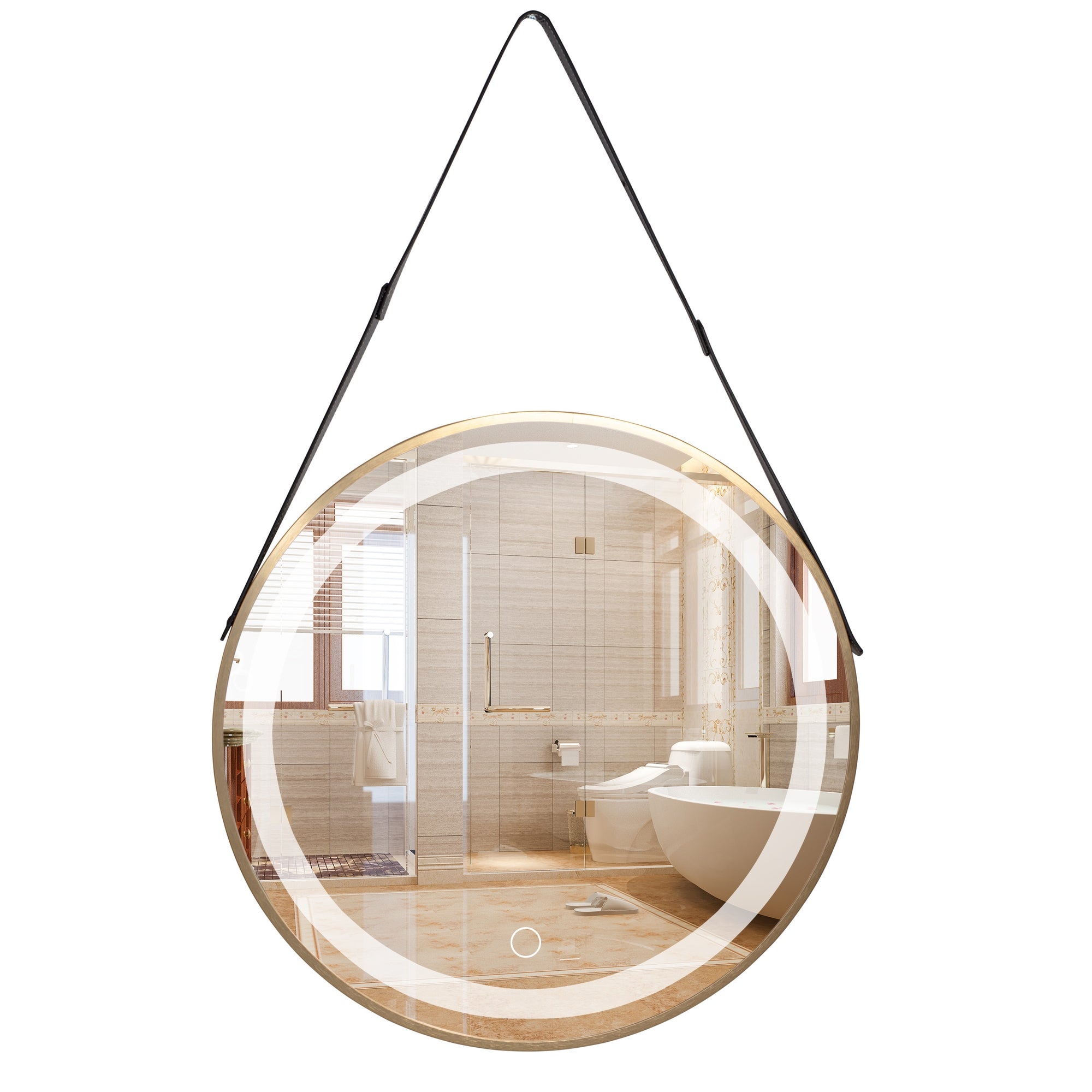 Lustro Ścienne Led Z Paskiem 60cm Yh-3339  1