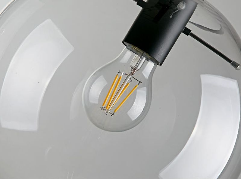 Lampa sufitowa wisząca szklana Lassi 20 cm APP306-1CP Czarna