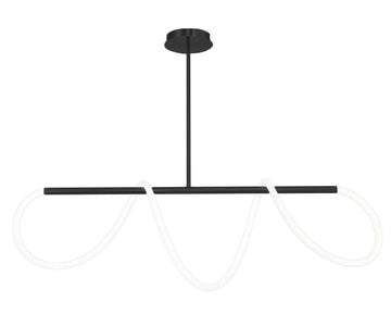 Lampa sufitowa LED APP856-CP Long Czarna