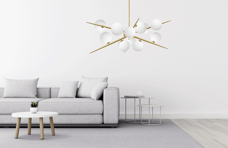 Lampa Wisząca APP998-12CP Złota