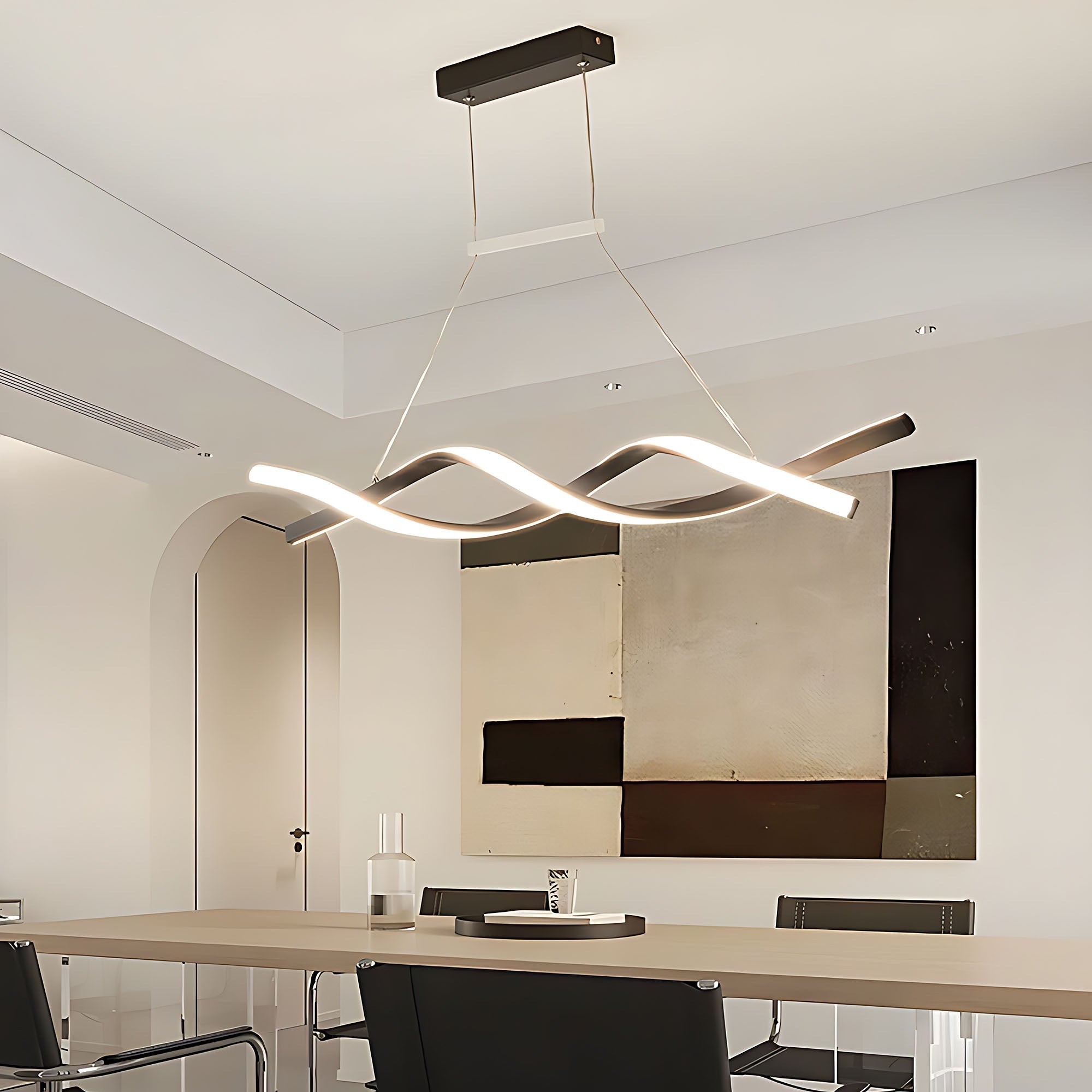Lampa Sufitowa Wisząca Led Lhj020-cp Czarna  17