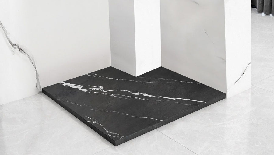 Brodzik prysznicowy Bazalt CARRARA BLACK 90x90