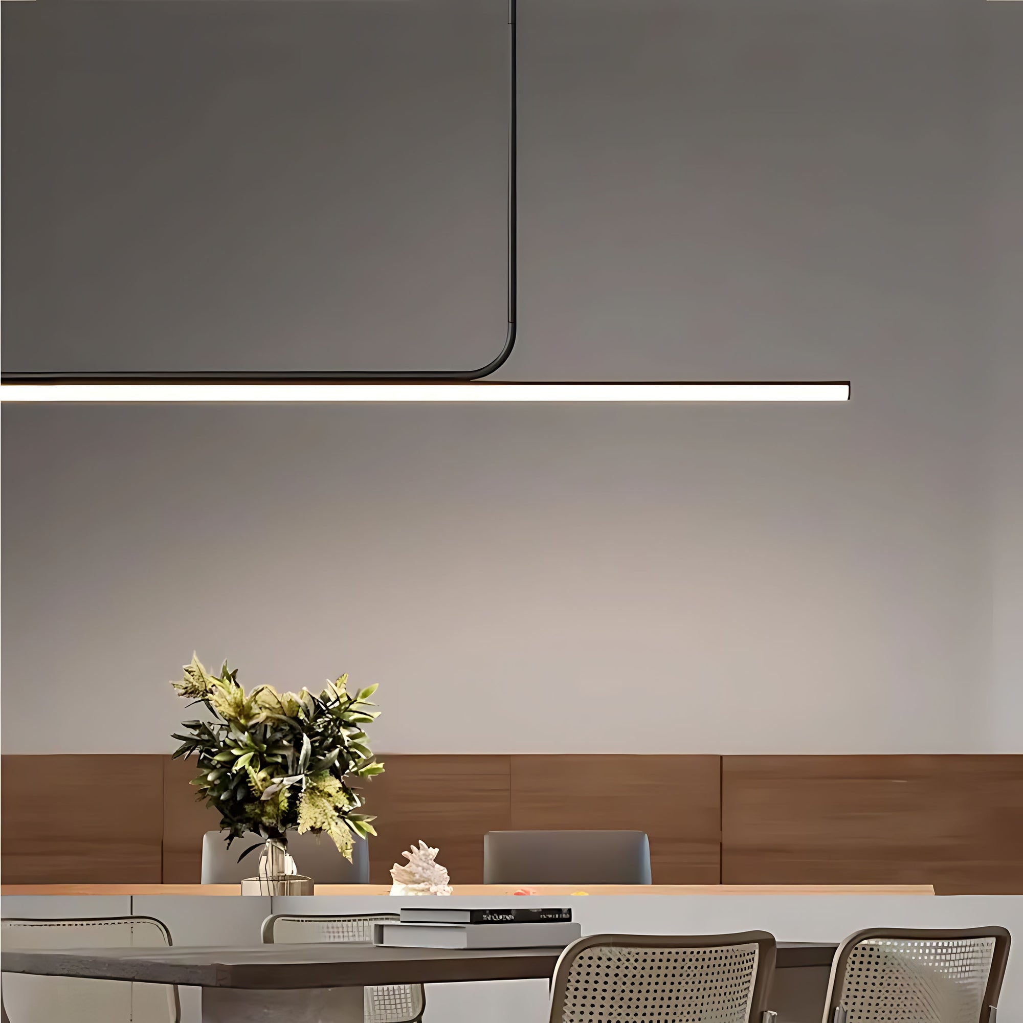 LAMPA SUFITOWA WISZĄCA LED APP1660-CP Black 140cm  7