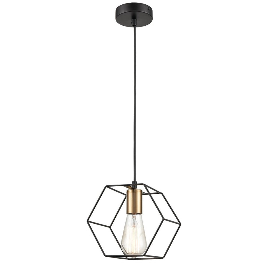 Lampa Wisząca APP1131-1CP Czarno złota  2