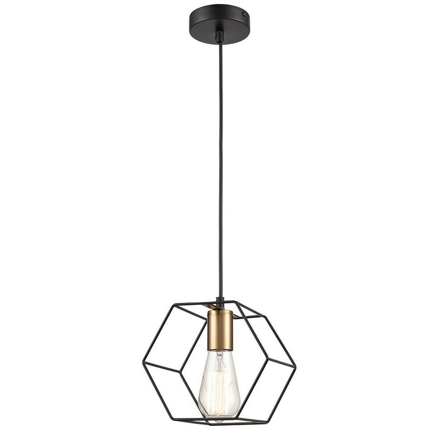 Lampa Wisząca APP1131-1CP Czarno złota