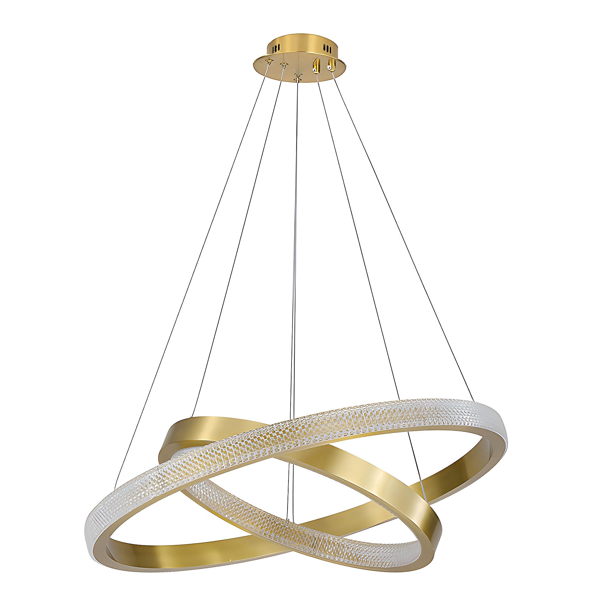 Lampa Sufitowa Wisząca Led App1772-cp Złoto Szczotkowane  11