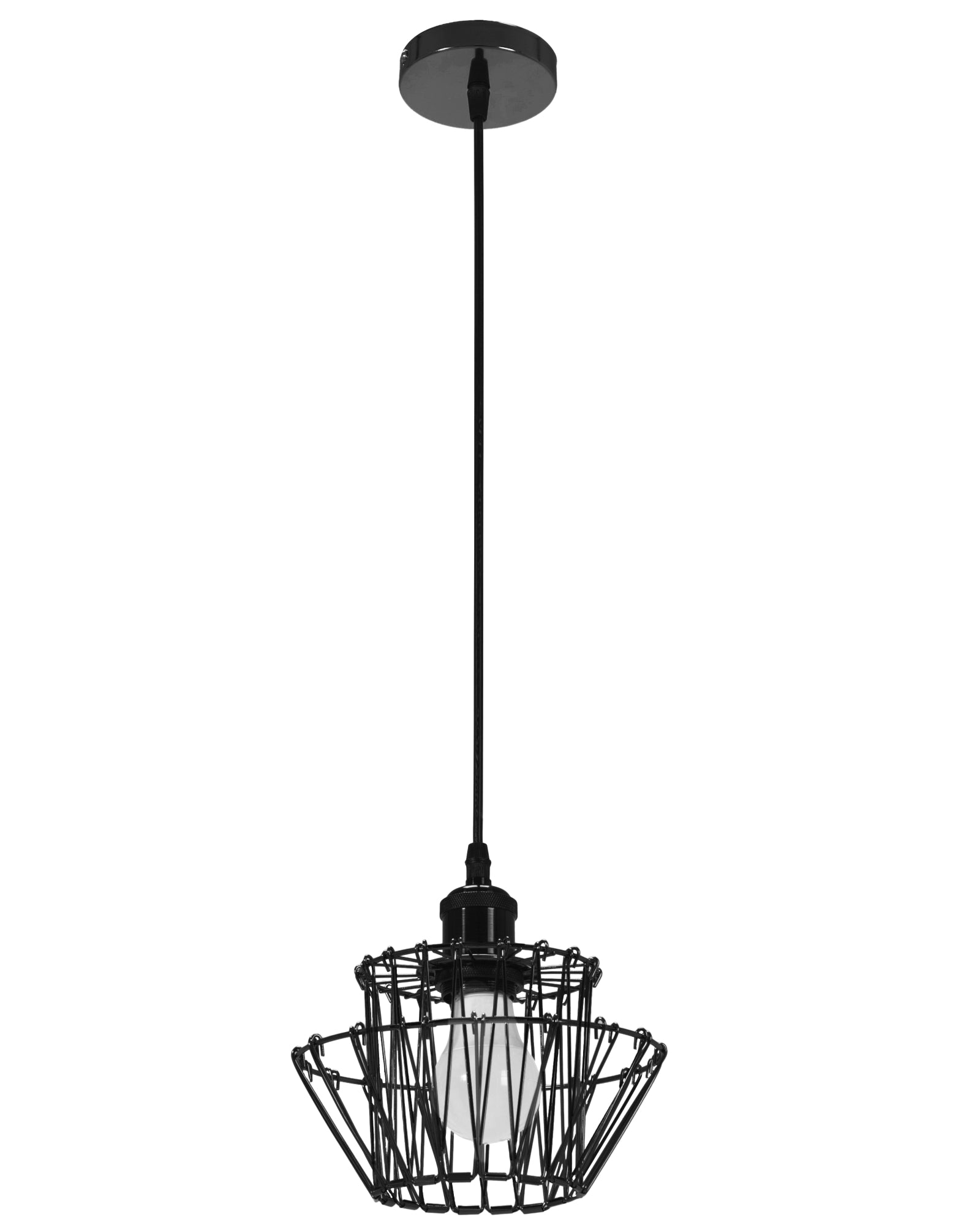 Lampa Sufitowa Wisząca APP941-1CP Set 36cm Czarna  3