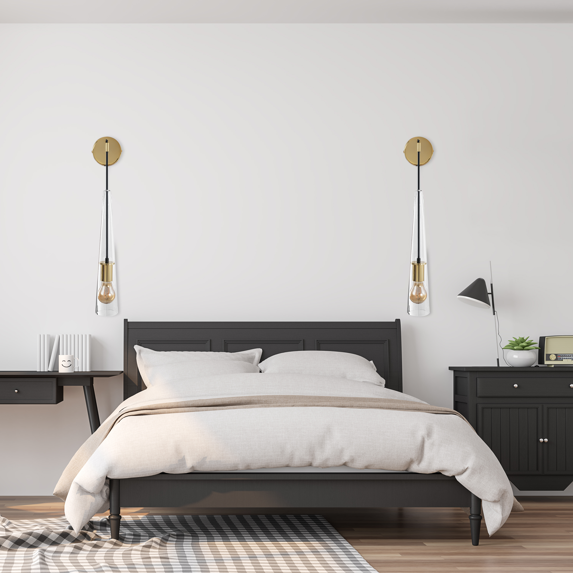 LAMPA ŚCIENNA KINKIET APP896-1W  Złota  5