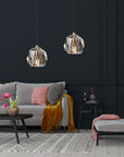 Lampa Sufitowa Kryształ APP586-1CP Czarna
