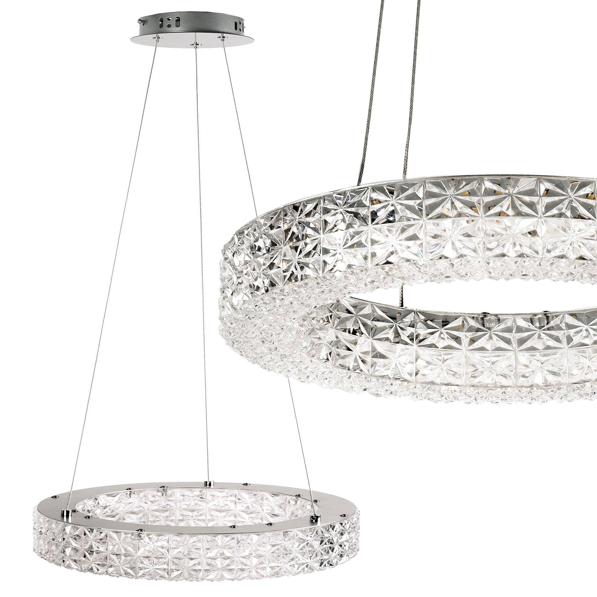 Lampa Wisząca Led Ms004-cp 40cm Chrom  1