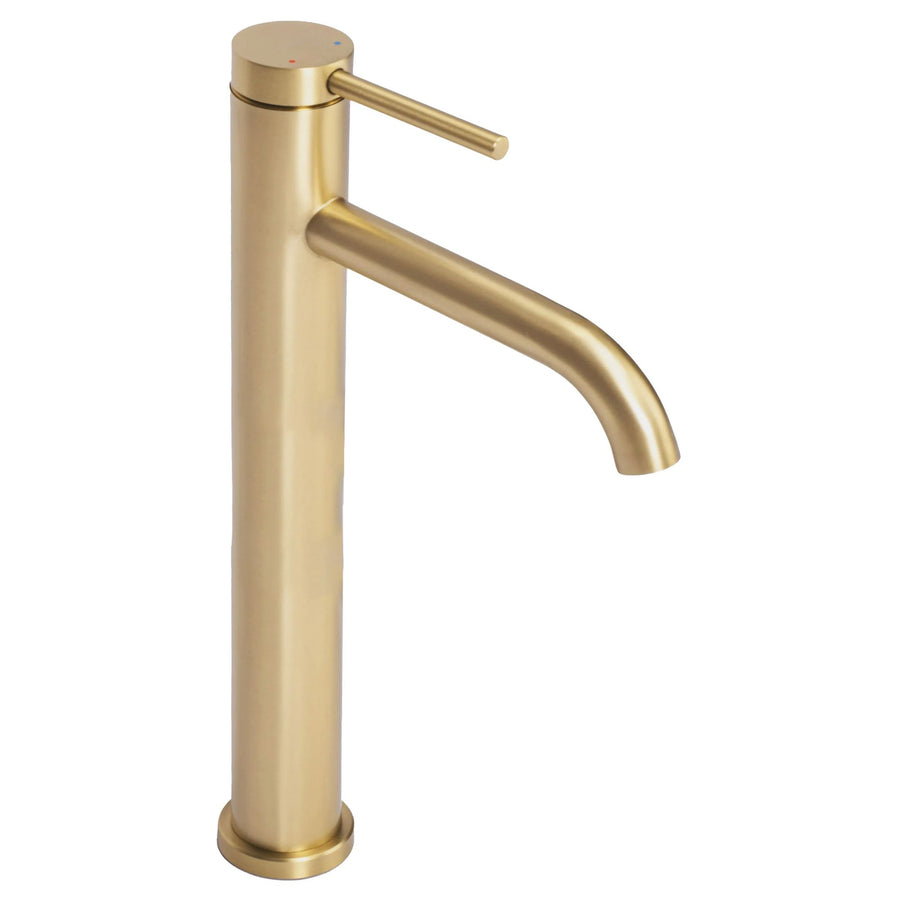 Bateria Umywalkowa REA CLIF ZŁOTA SZCZOTKOWANA GOLD BRUSH WYSOKA