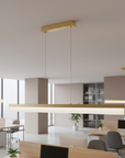 Lampa Wisząca Led App1694-cp 120 Cm Złota Szczotkowana  6
