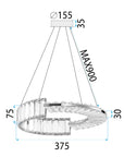 Lampa Wisząca Led App1527-cp40 Chrom  9