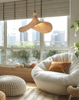 Lampa Wisząca Bambusowa APP1642-1CP 30cm  2