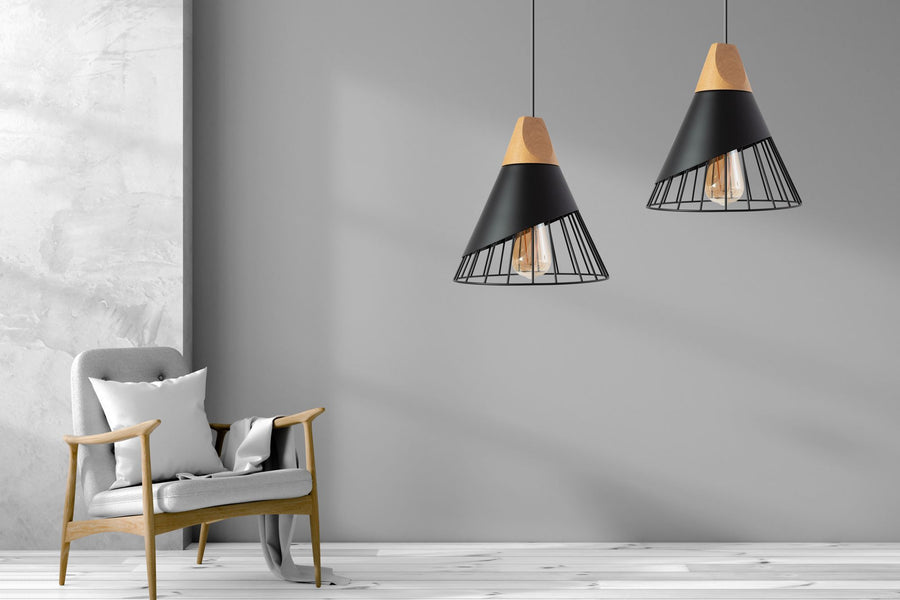 Lampa Sufitowa Wisząca Skandynawska Metal APP223-1CP