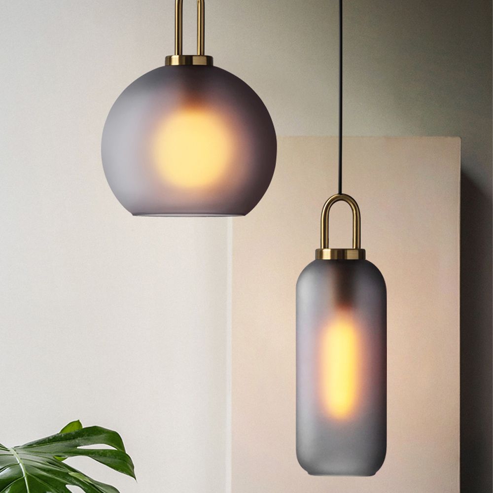 Lampa Sufitowa Wisząca Szklana Kula 20cm APP626-1CP