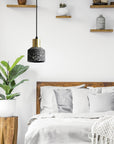 Lampa Sufitowa Wisząca Betonowa Lastri APP930-1CP Czarna  3
