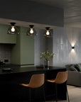 Lampa sufitowa lustrzana  APP1303-1C Czarna  4