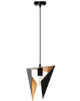 LAMPA SUFITOWA TRÓJKĄTNA GEOMETRYCZNA APP253-1CP CZARNA  3