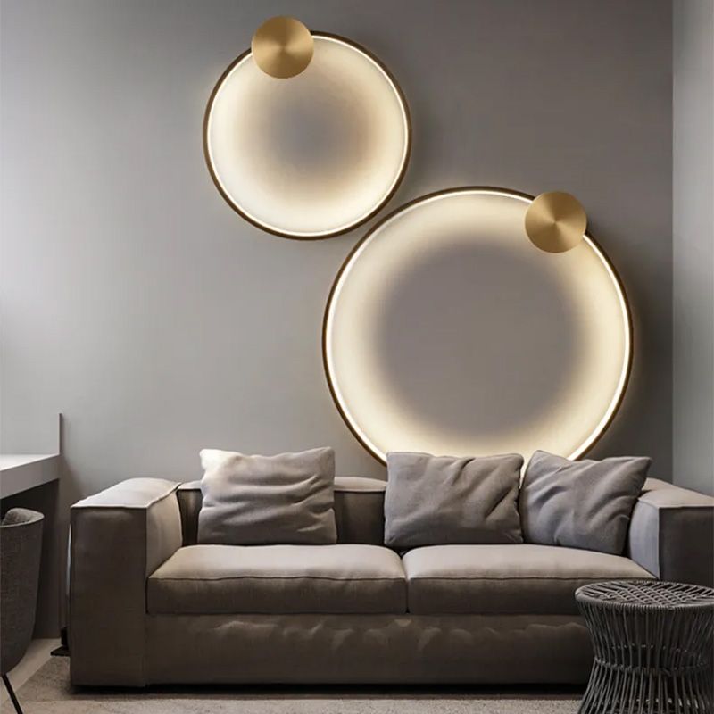 LAMPA ŚCIENNA KINKIET LED APP1385-CW OLD GOLD 30cm