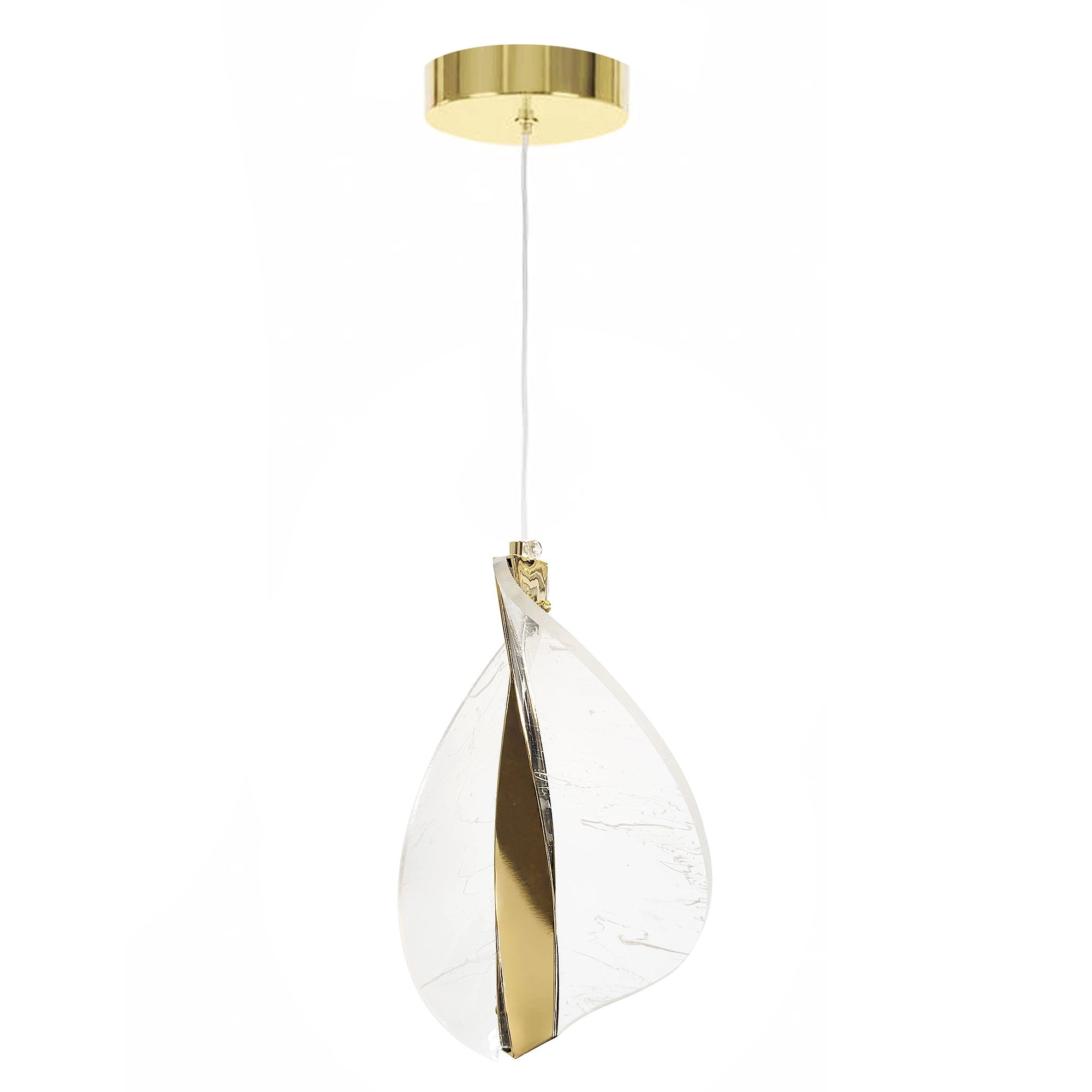 Lampa Sufitowa Wisząca Led G129-cp Złota  1