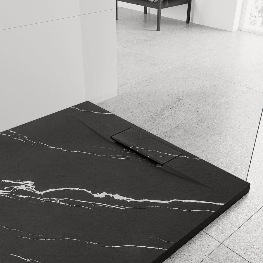 Brodzik prysznicowy Bazalt CARRARA BLACK 90x90