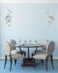 LAMPA ŚCIENNA KINKIET LED SPRING APP828-W CHROME