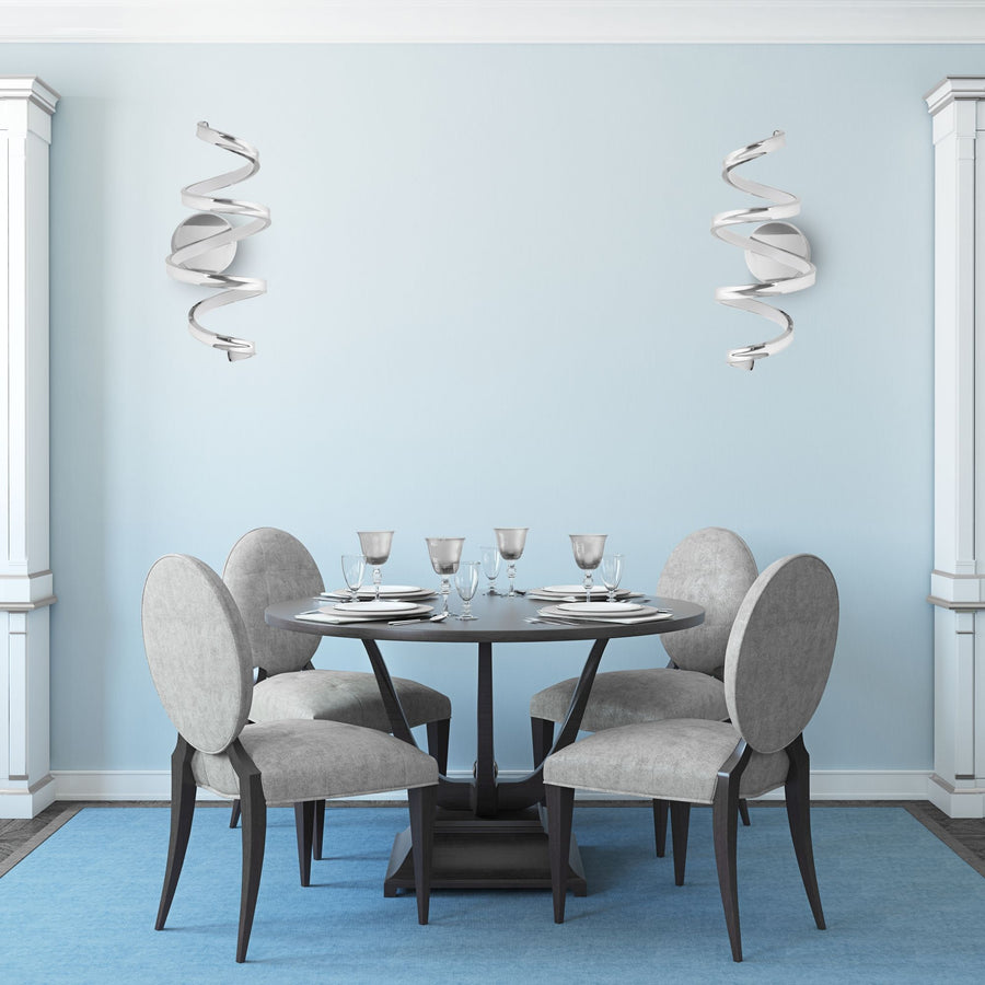 LAMPA ŚCIENNA KINKIET LED SPRING APP828-W CHROME