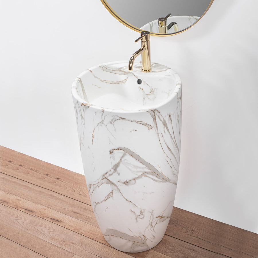 Umywalka Ceramiczna Wolnostojąca Anya Lava mat
