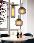 Lampa Sufitowa Wisząca Szklana Tuba APP628-1CP