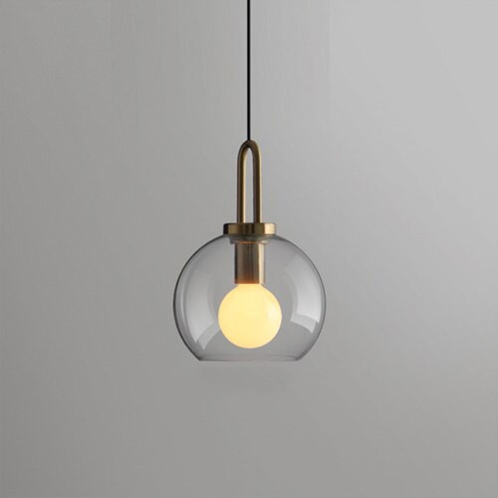 Lampa Sufitowa Wisząca Szklana Kula 20cm APP629-1CP
