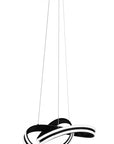 Lampa sufitowa nowoczesna LED + PILOT APP817-CP Czarna  2