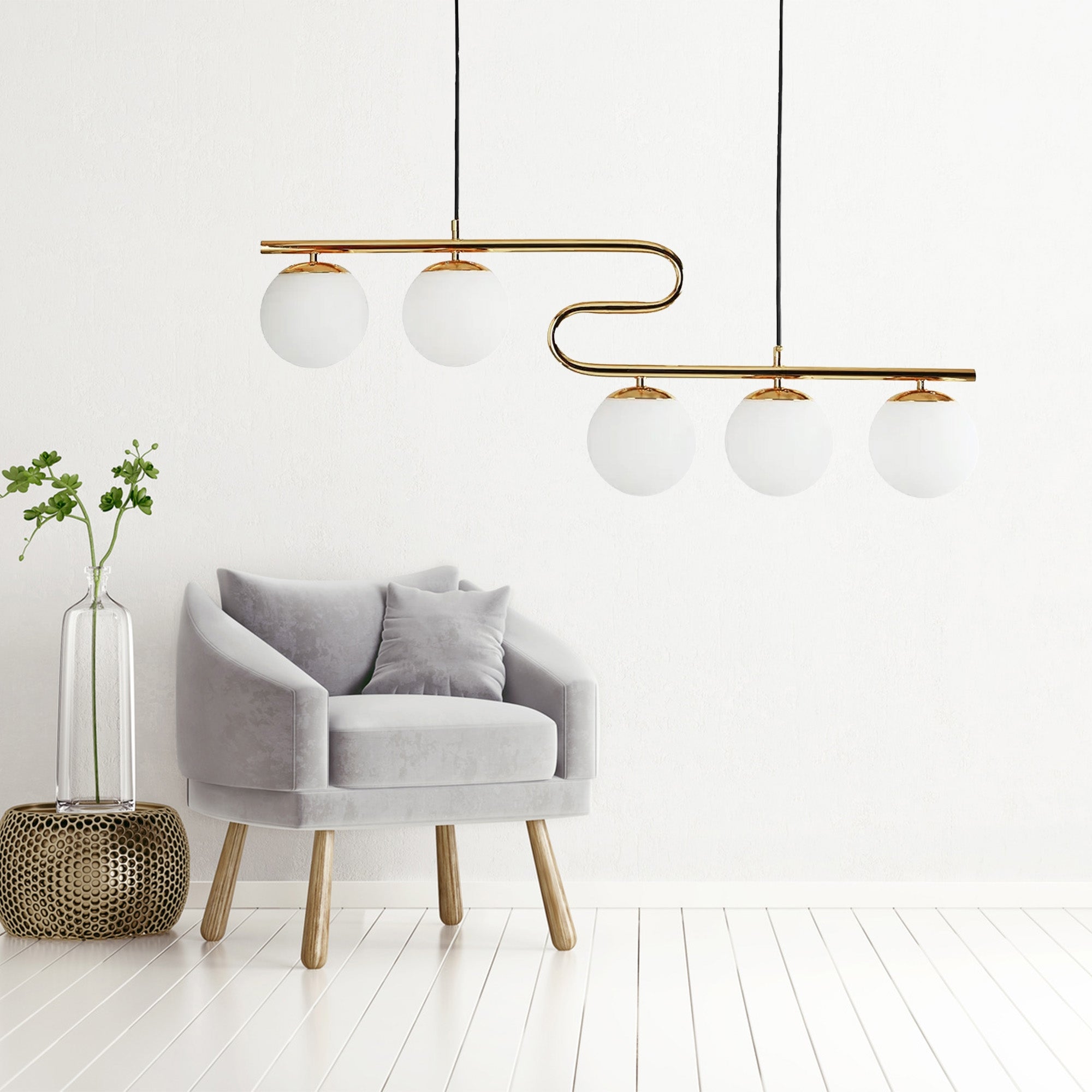 Lampa Sufitowa Wisząca Gold APP1599-5CP  4
