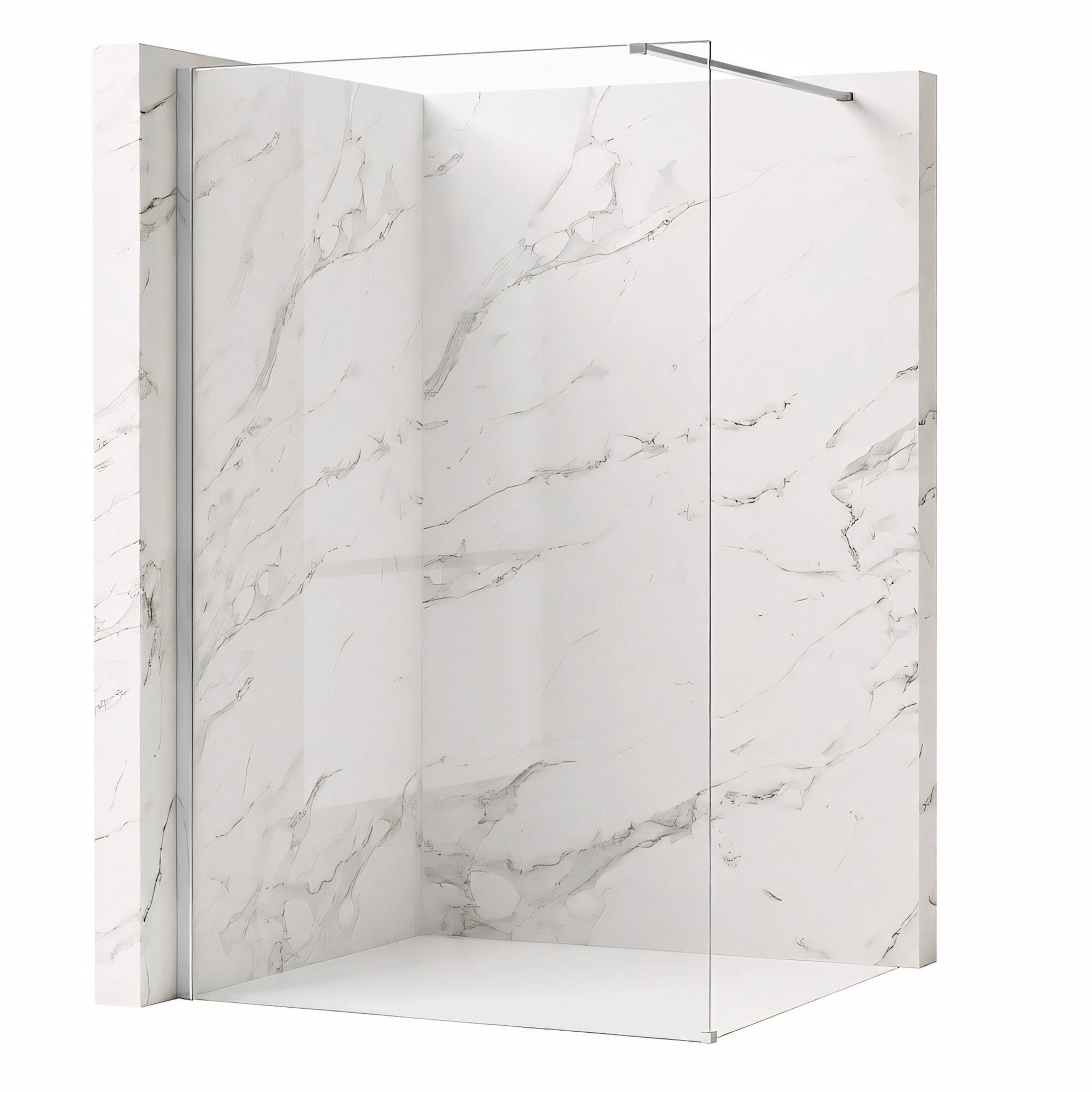Kabina Prysznicowa Walk-in Rea Flexi Transparent / Chrome 140  1