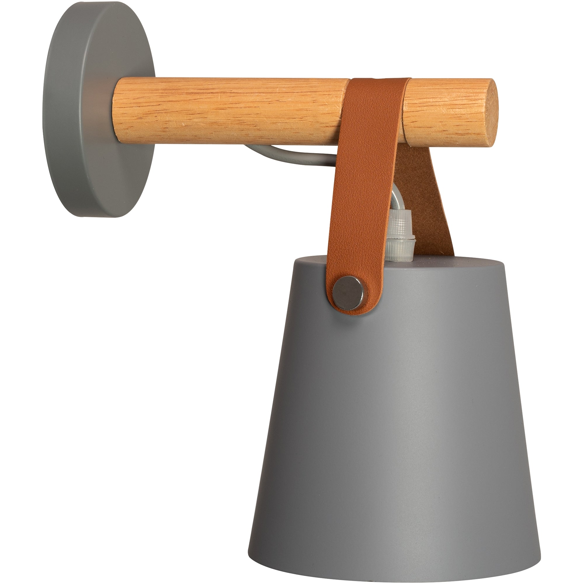 Lampa Kinkiet Ścienny Metalowy Z Paskiem Szary APP468-1W GREY  1