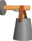 Lampa Kinkiet Ścienny Metalowy Z Paskiem Szary APP468-1W GREY  1
