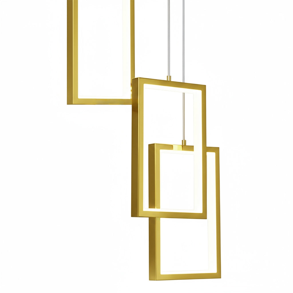 Lampa Sufitowa Wisząca Led Lhj088-3cp Złota  3