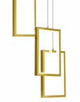 Lampa Sufitowa Wisząca Led Lhj088-3cp Złota  3