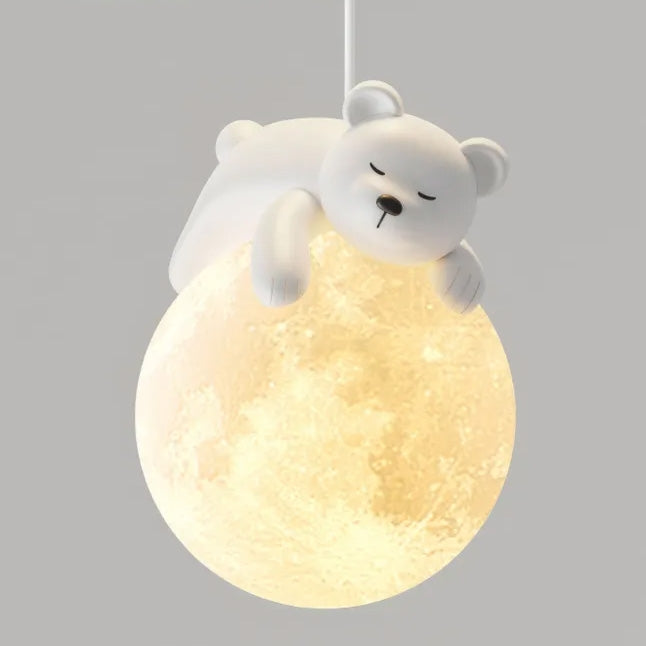 LAMPA SUFITOWA WISZĄCA WHITE BEAR APP1597-1CP  5
