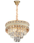 Lampa Wisząca Z Kryształami G047-cp 40cm Złota  1