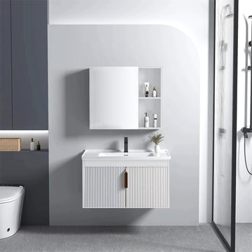 Zestaw Mebli Łazienkowych Z Umywalką Astor 60cm Biały  1
