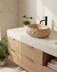 Umywalka nablatowa Rea Mika Light Terracotta  8
