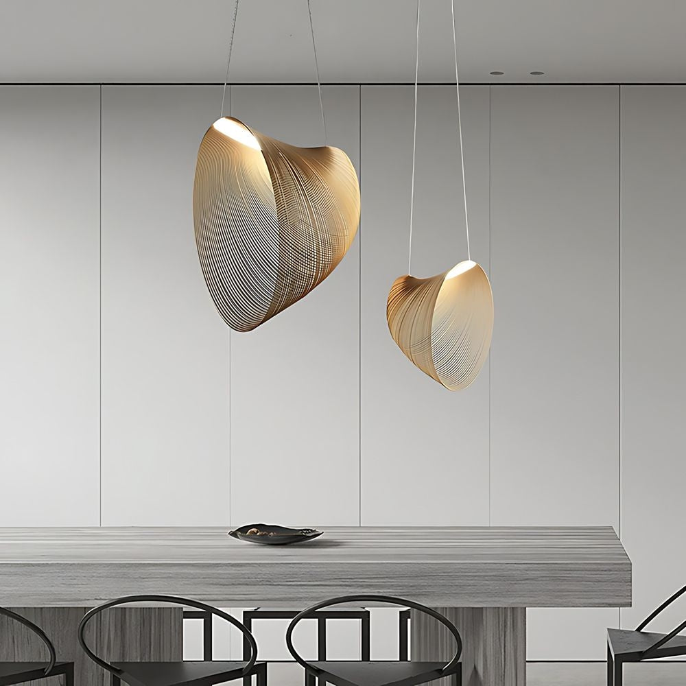Lampa Led Wisząca Lhj055-1cp Drewno  2