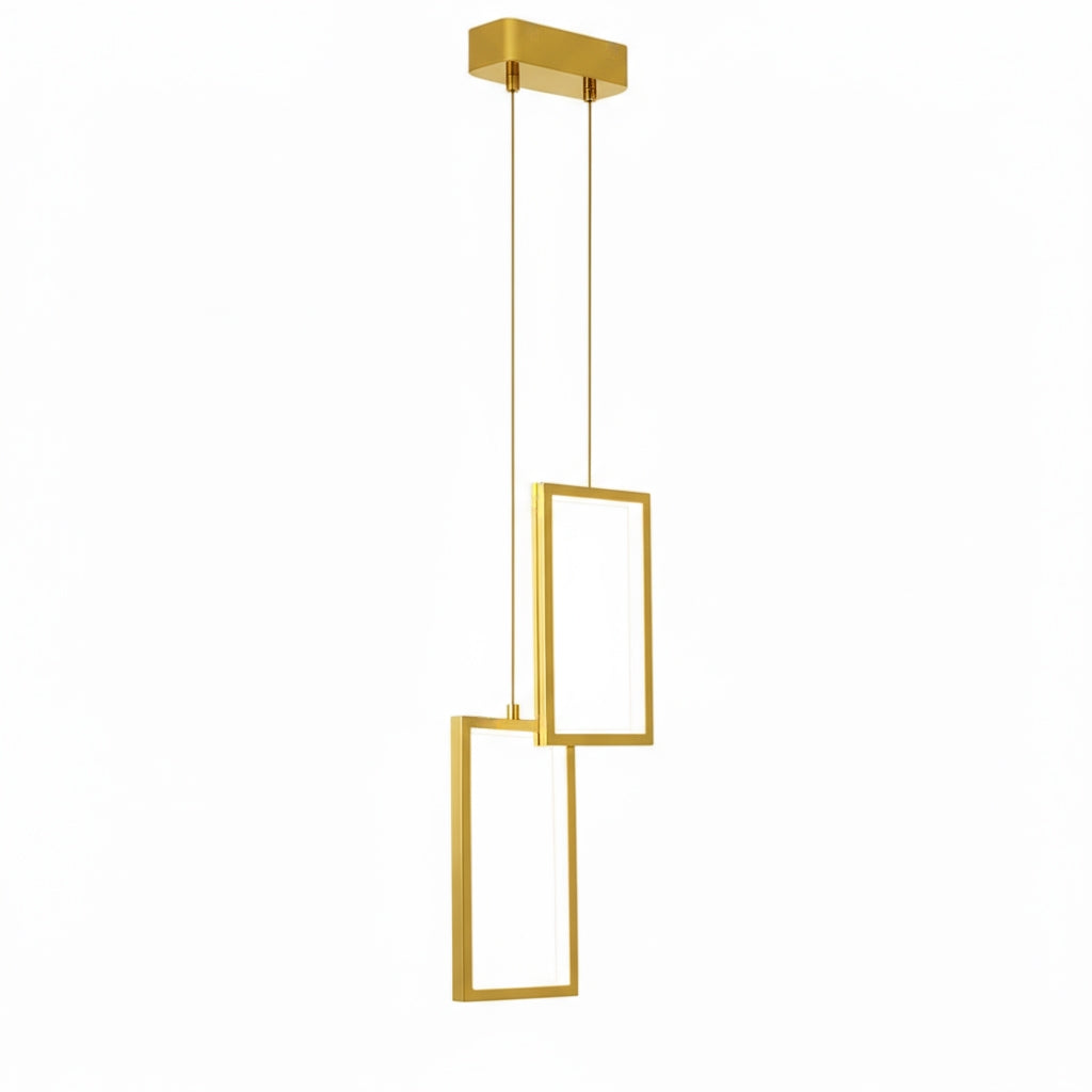 Lampa Sufitowa Wisząca Led Lhj086-2cp Złota  1